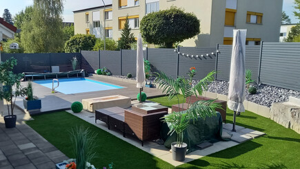 Protection brise-vue en aluminium de 2022 à 5608 Stetten Suisse de Zaunteam Aargau AG.