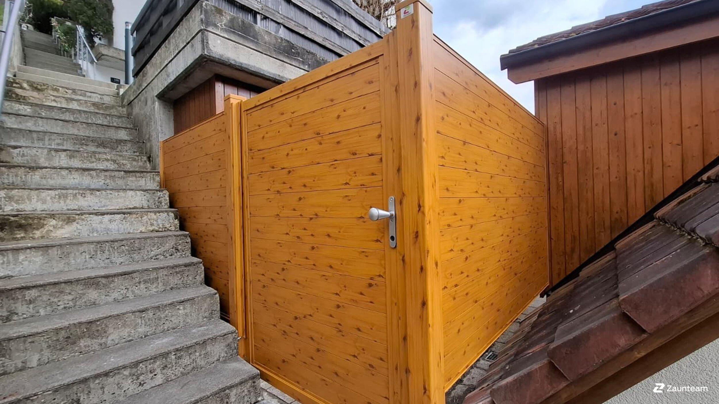 Protection brise-vue en aluminium de 2026 à 5430 Wettingen Suisse de Zaunteam Aargau AG.