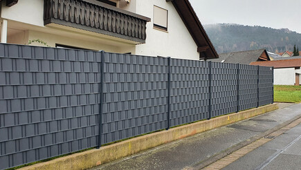 Protection brise-vue en tressage de 2020 à 63927 Bürgstadt Allemagne de Zaunteam Westfranken.